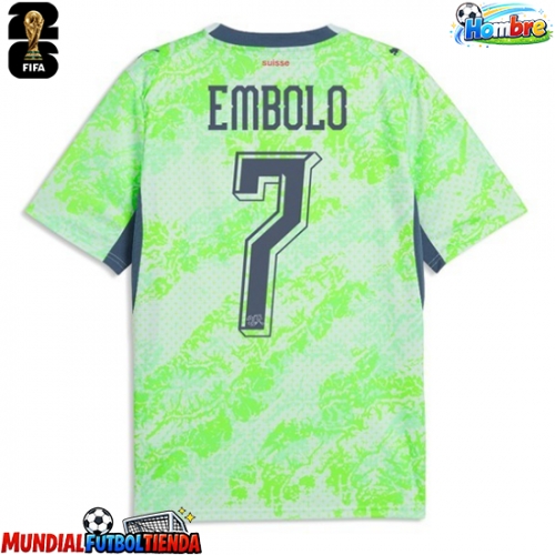 Camiseta Suiza Breel Embolo #7 Segunda Equipación Replica Mundial 2026 mangas cortas